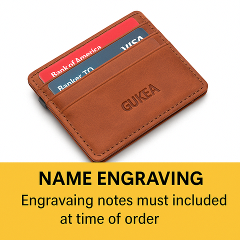 Mini Slim Wallet – Vegan Leather Card Holder with Zipper Coin Pocket
