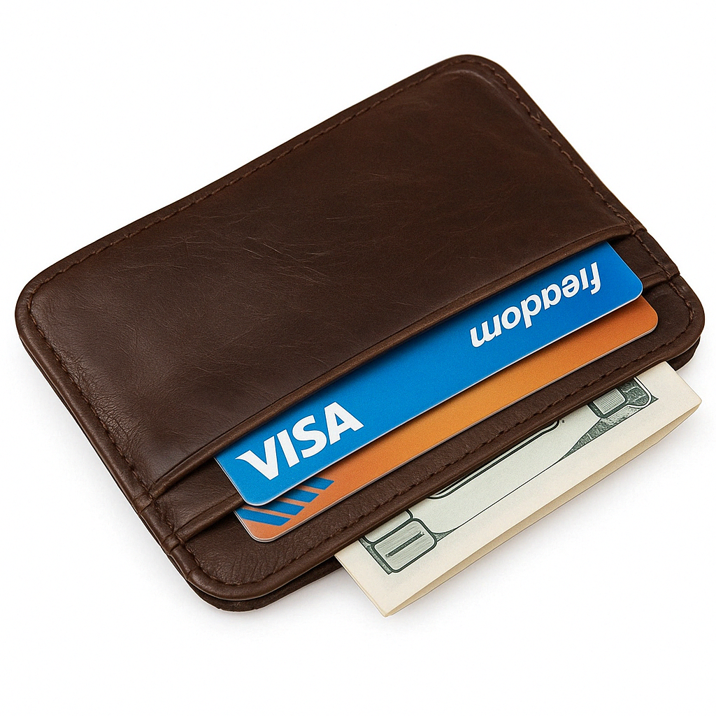 *** SELLING FAST *** Slim Vintage Leather Wallet – Compact Card & Cash Holder