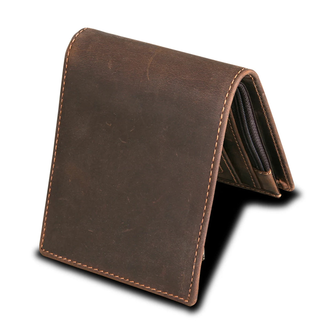 *** SELLING REALLY FAST *** RFID Vintage Leather Wallet – Handmade Oil-Waxed Cowhide