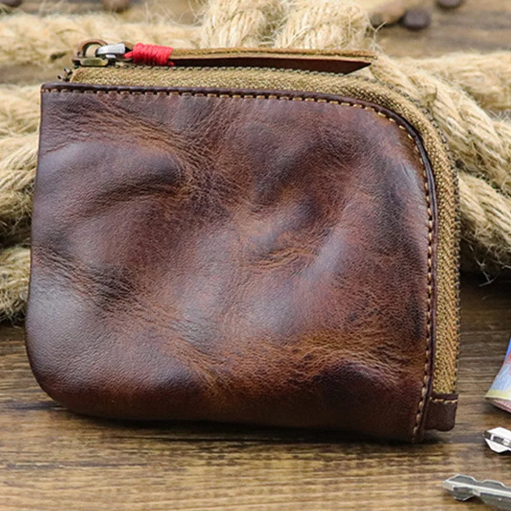 ***SELLING OUT FAST*** Vintage Leather Coin Pouch – Compact, Handcrafted, and Built to Last